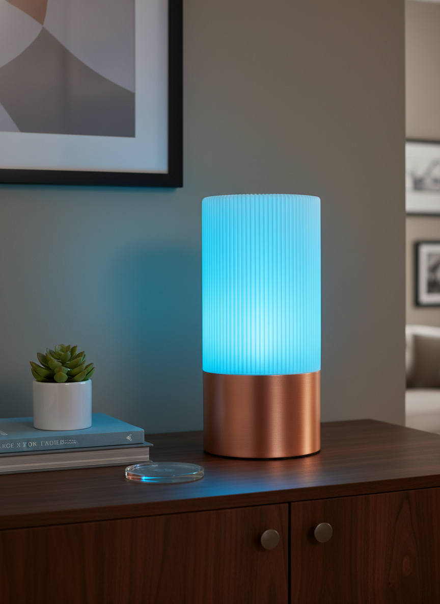 Cool Blue Lamp