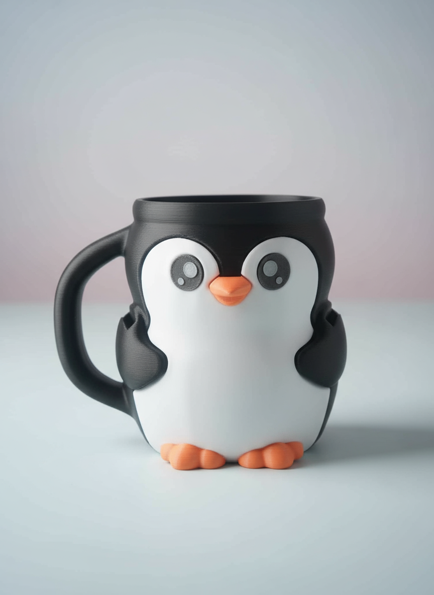 Penguin Ice Cream Holder - Correct Handle