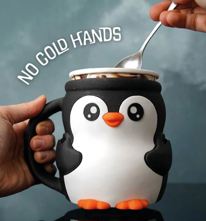 Penguin Ice Cream Holder - 3D Printed Ben & Jerry's Pint Holder