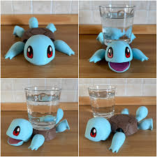 Adorable Squirtle Glass Buddy – 3D Printed Decor